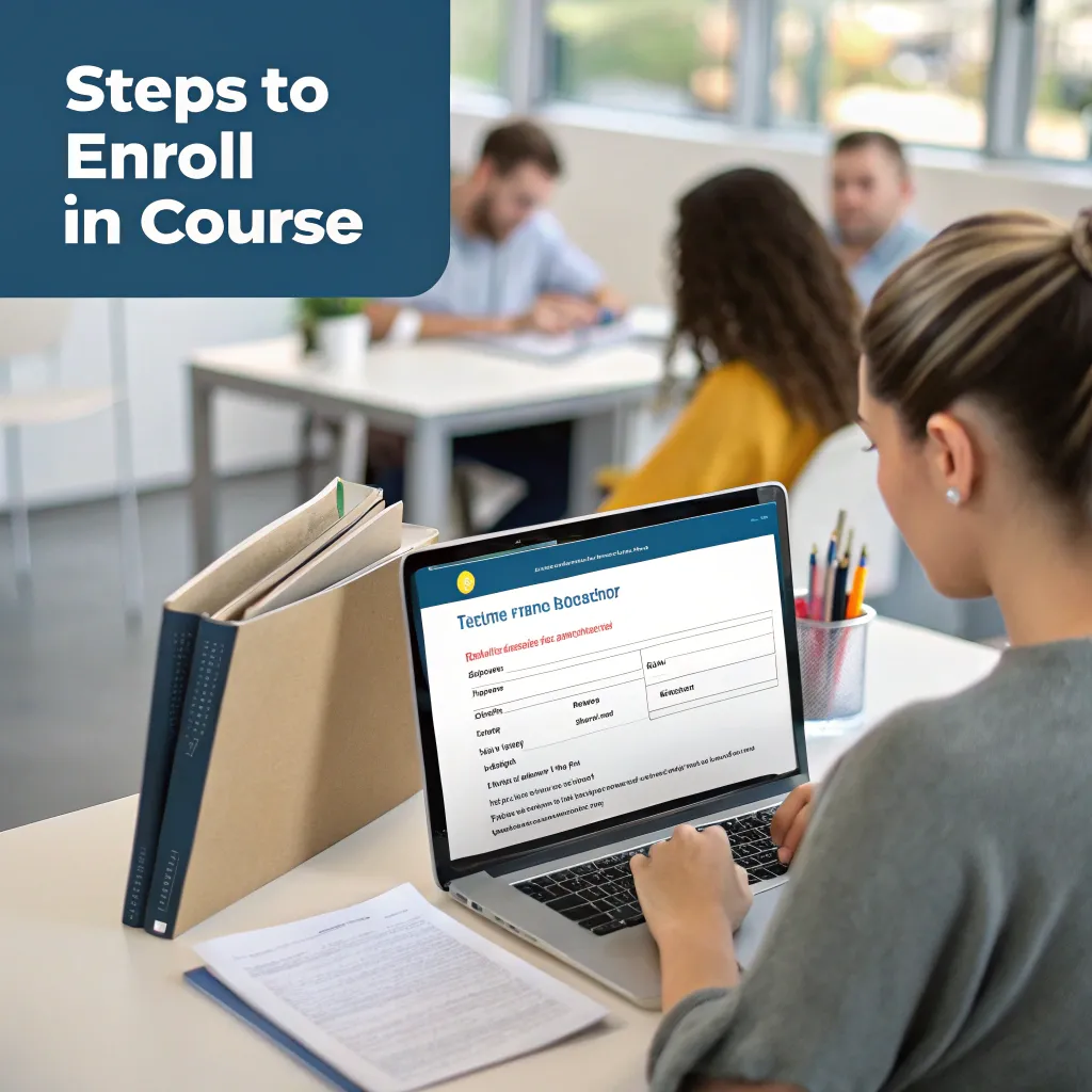 Steps to enroll in a course