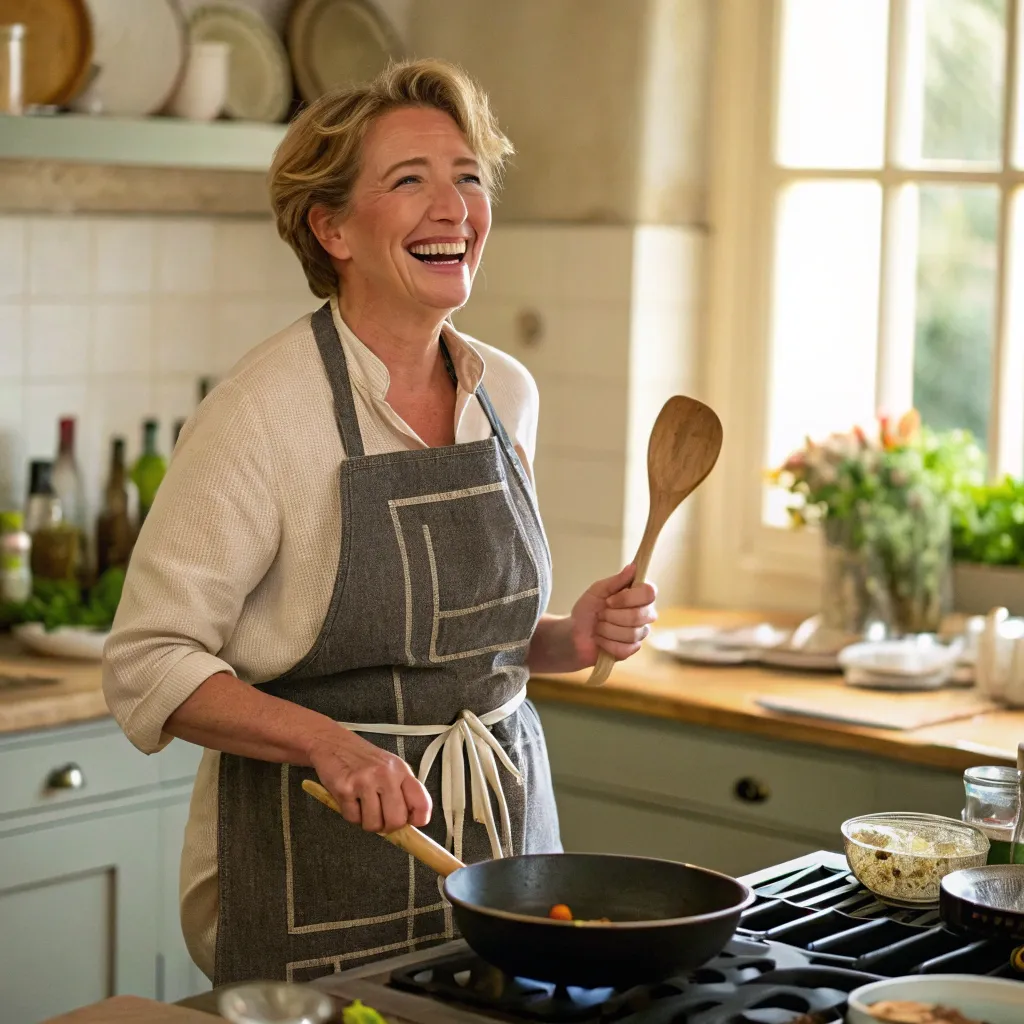 Emma Thompson - Enthusiastic cook
